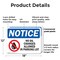 Signmission No Oil Changes In Parking Lot OSHA Notice Sign, Plastic, 18in W x 12in L, 2PK OS-2PACK-NS-P-1218-L-16150 - alternate 3